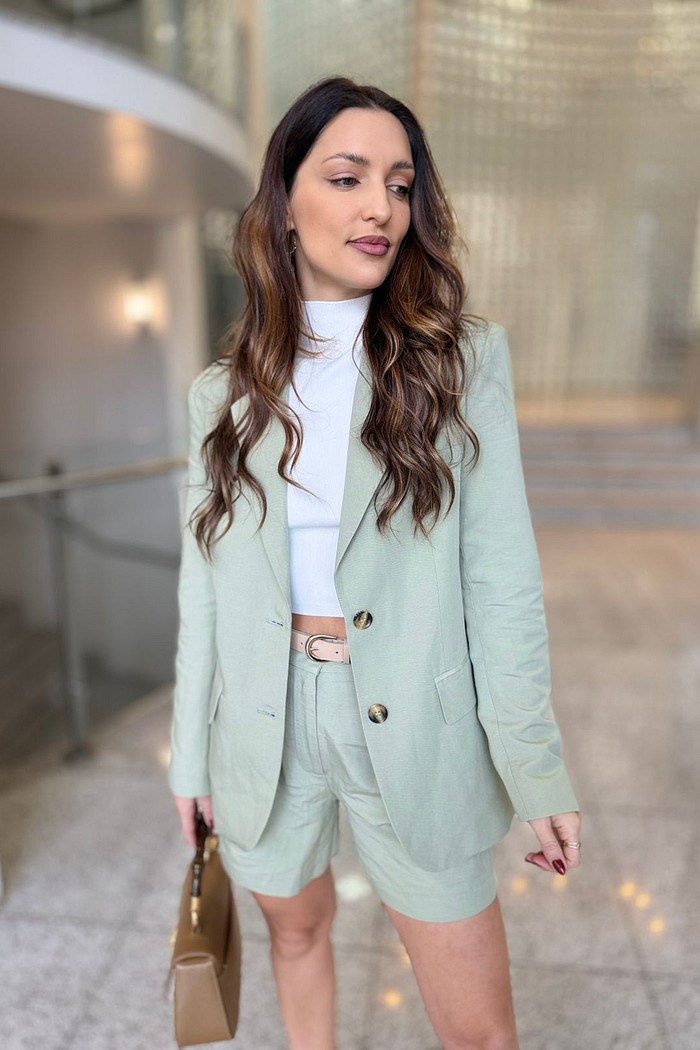 BLAZER OVER MG LONGA VERDE ALECRIM MY PLACE