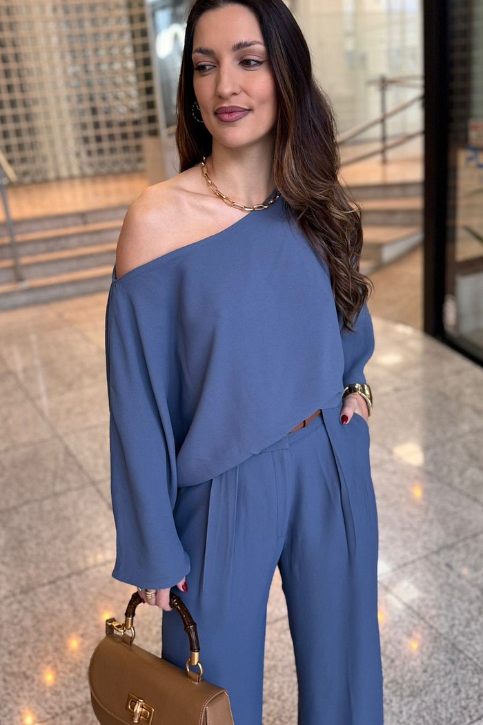 BLUSA BETINA  AZUL DENIM NV