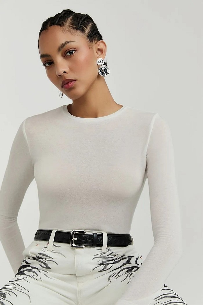 BLUSA MANGA LONGA MELINA  OFF WHITE NV