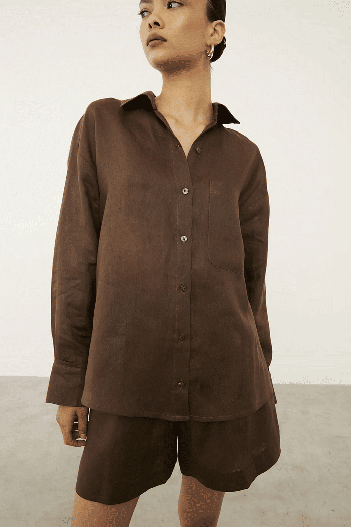 CAMISA SOFIA MARROM