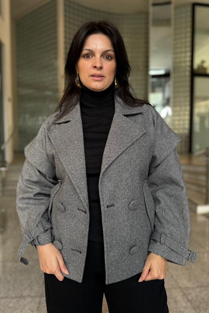 CASACO CINZA FULIGEM FORUM