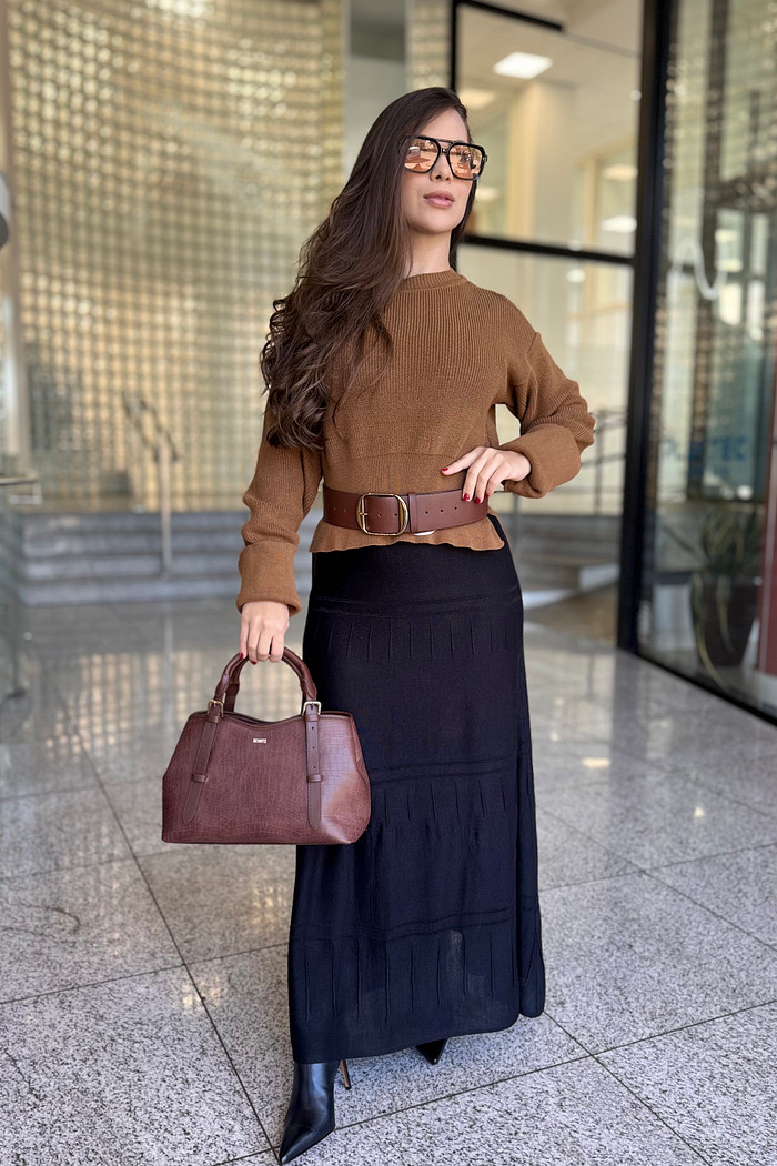 BLUSA TRICO MANGA AMPLA TIGRARA