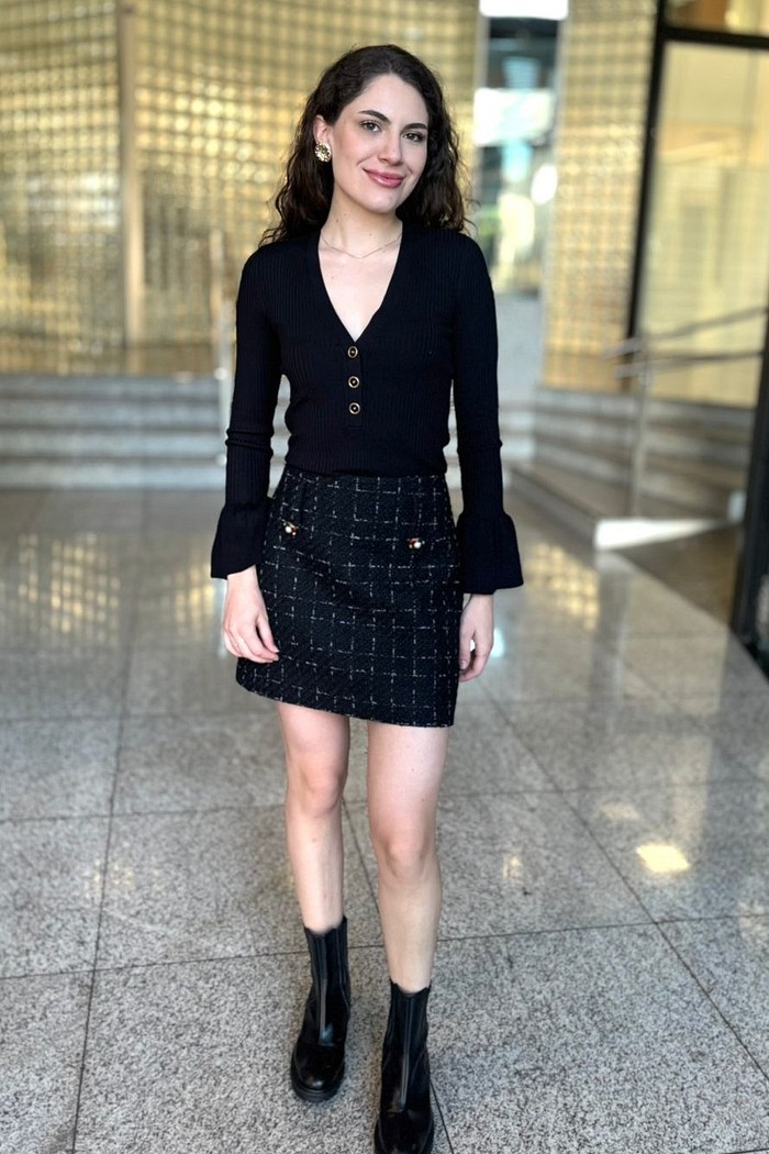 BLUSA TRICOT SILVIE  PRETO NV