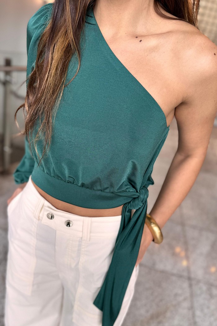 BLUSA  MANGA UNICA MORENA ROSA