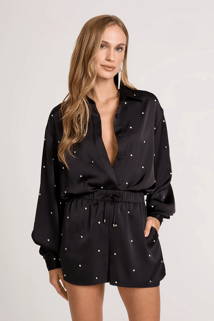 CAMISA CRYSTAL 06 2601 001 PRETO - PP - PRETO