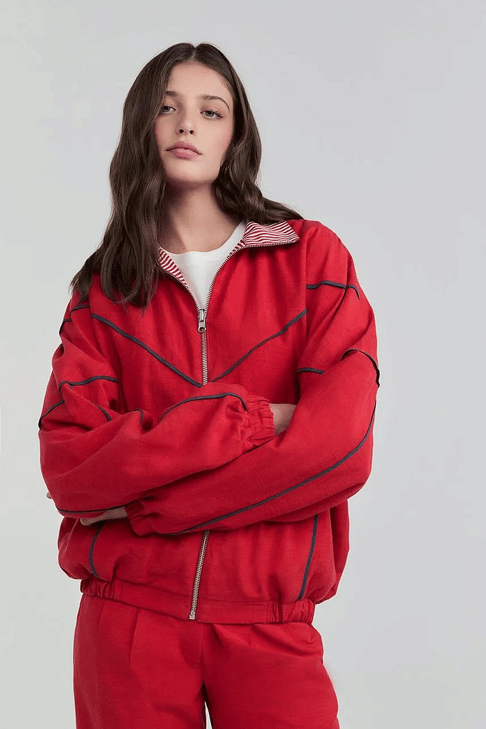 JAQUETA CLARISSA VERMELHO SALSA NV