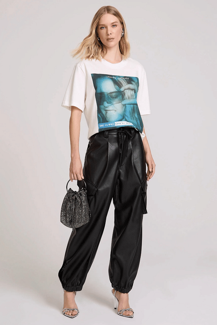 CALÇA PERRY PRETO JOHN JOHN