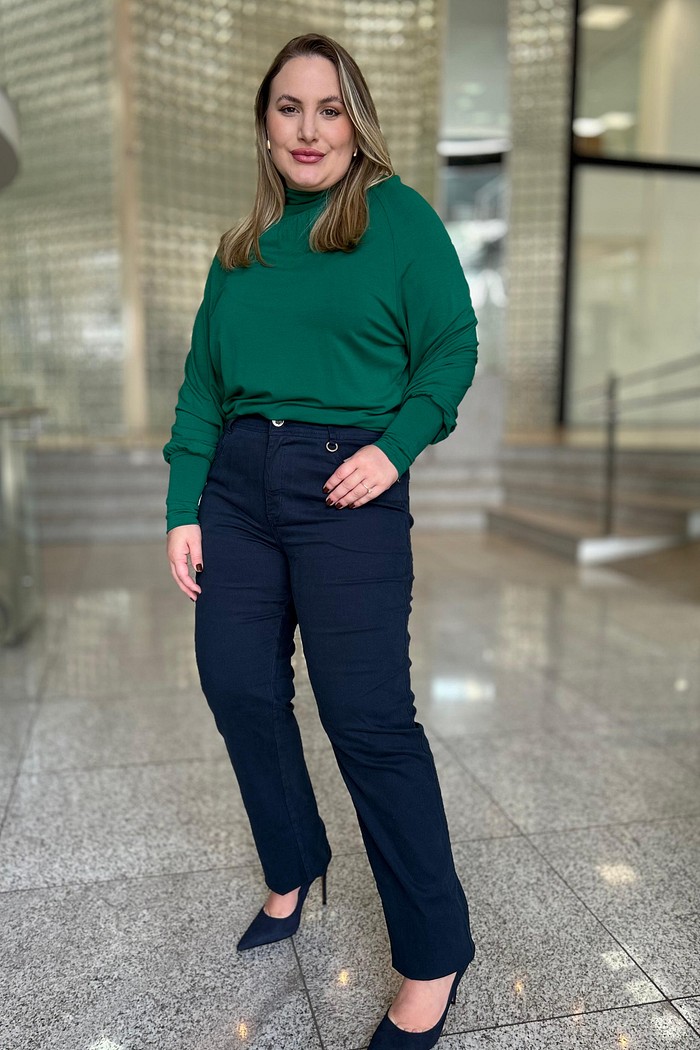 CALCA CIGARRETE AZUL MARINHO MARIA VALENTINA