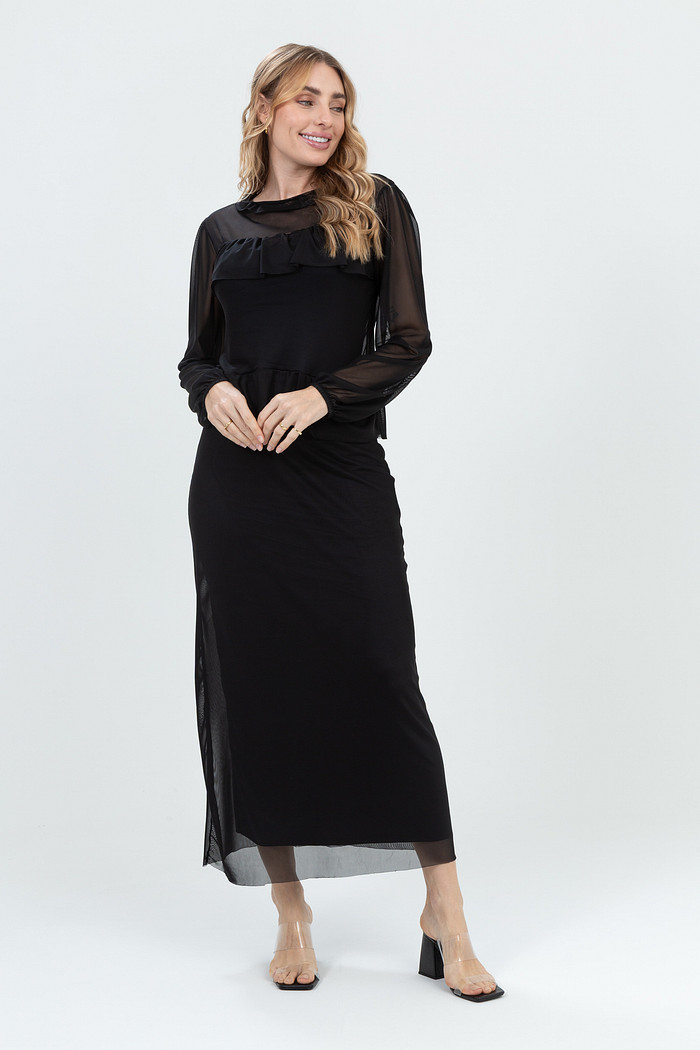 Saia Midi Clássica Tule