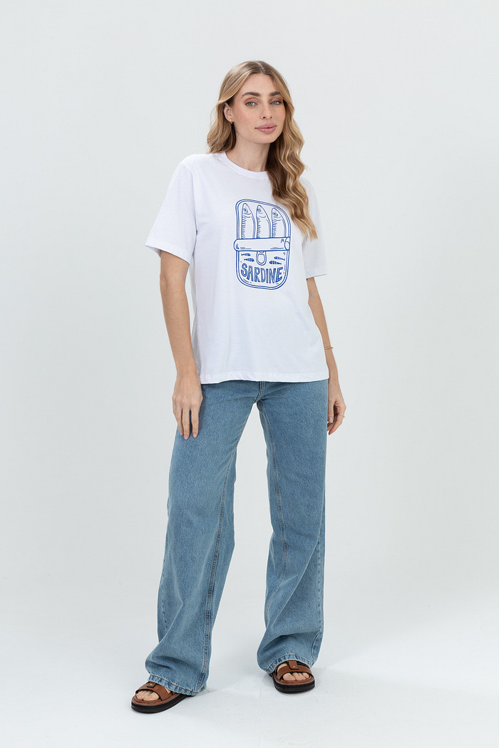 T-shirt Estampada Sardine