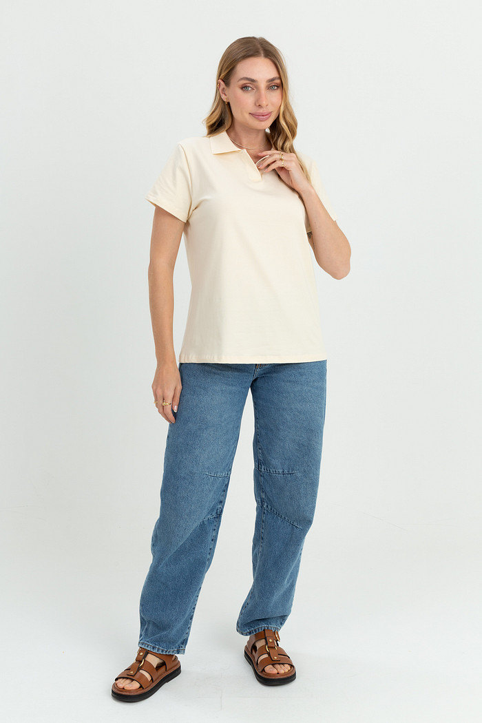 Blusa Polo Lisa