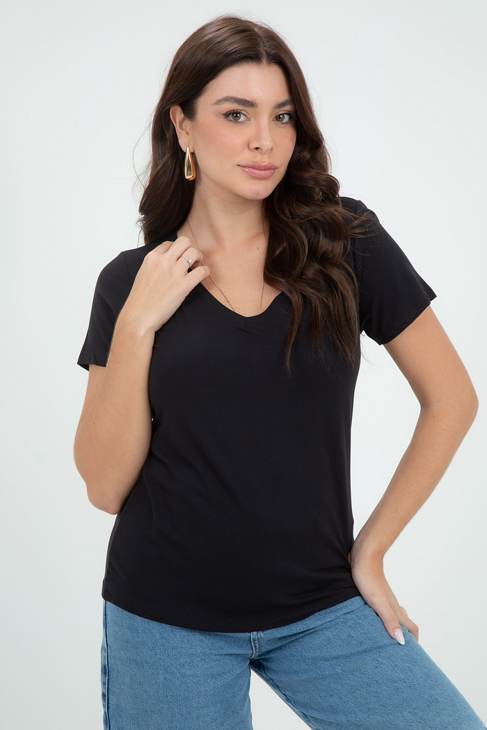 Blusa Feminina Viscolycra Básica
