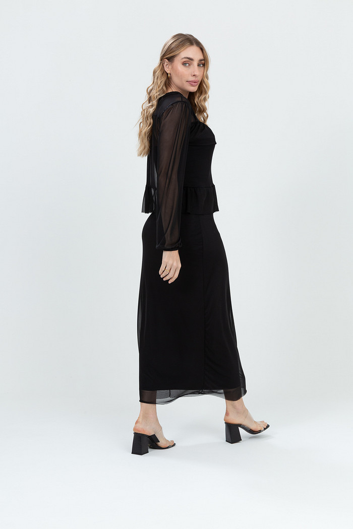 Saia Midi Clássica Tule