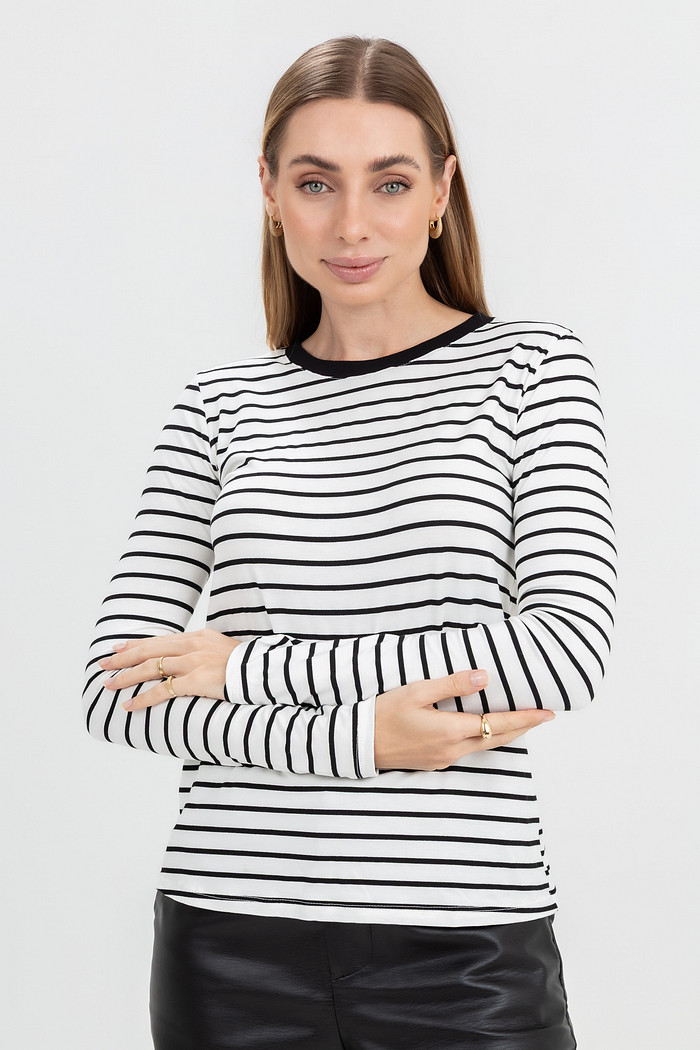 Blusa Manga Longa Listras