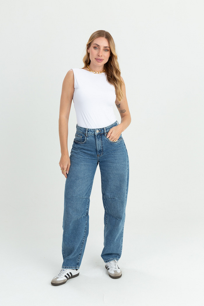 Blusa Aberta nas Costas Poliamida