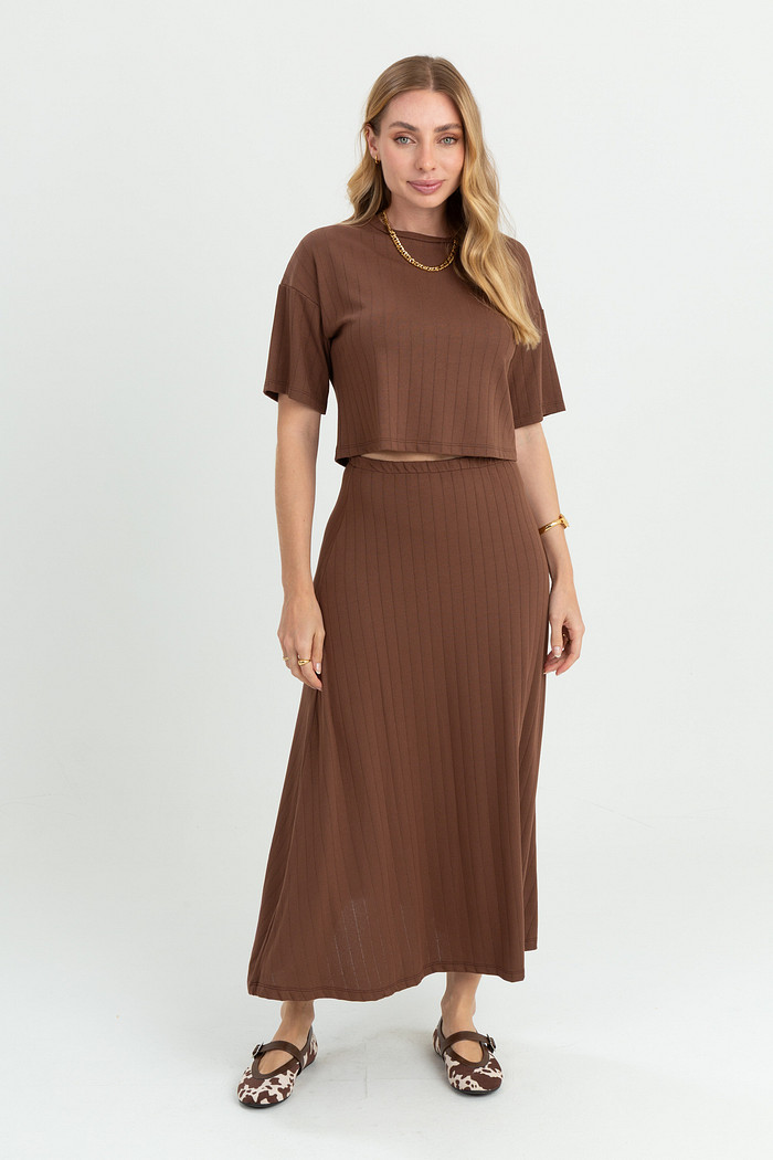 Cropped em Malha Trabalhada