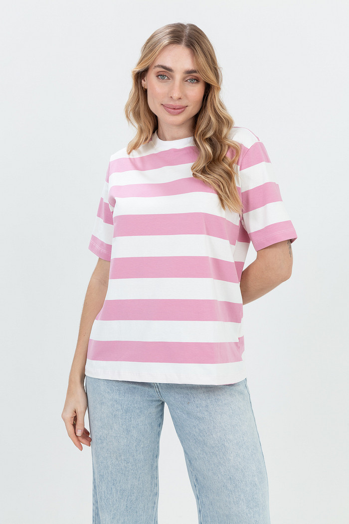 T-Shirt Sóror de Listras Navy