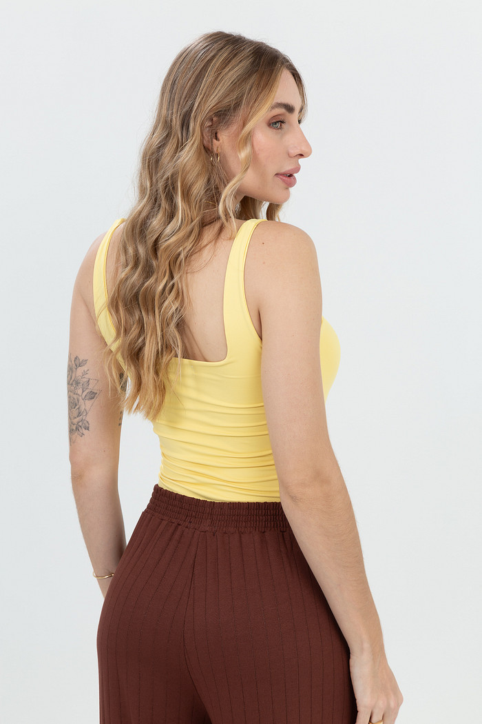 Regata Feminina Poliamida Decote Quadrado