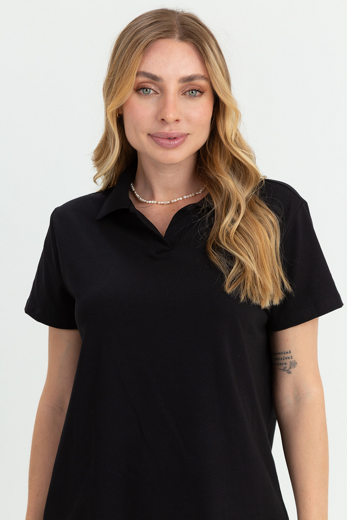 Blusa Polo Lisa