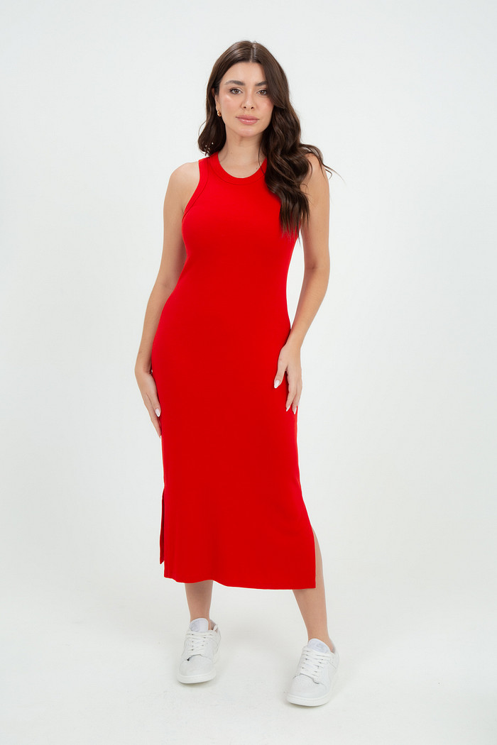 Vestido Feminino Ribana de Viscose Moderno