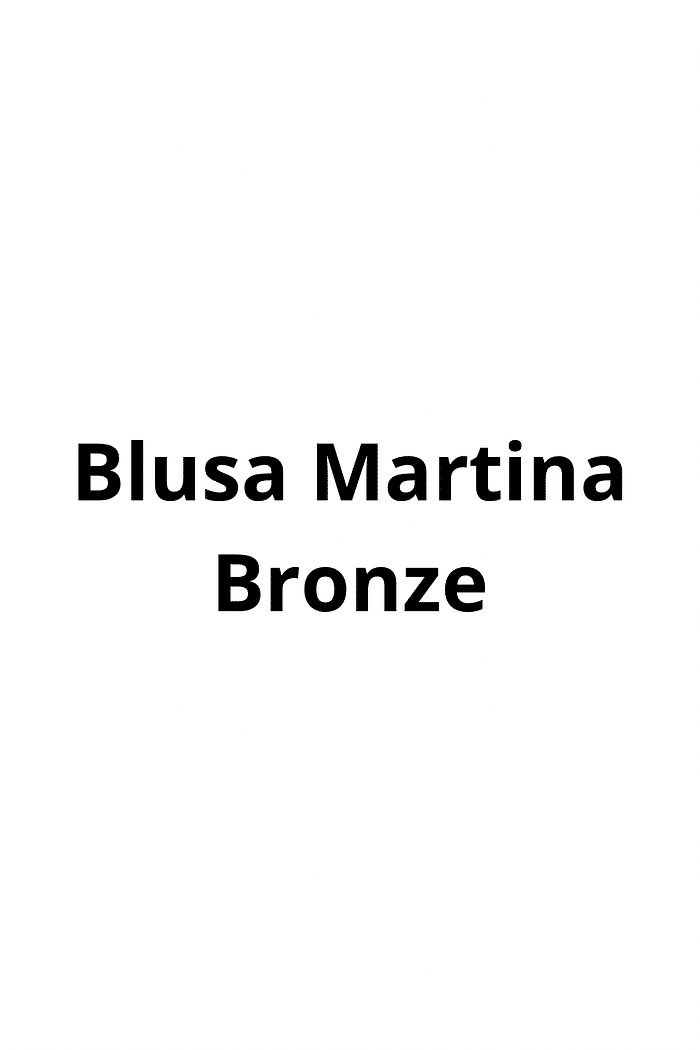 Blusa Cruzada Martina Manga Longa Bronze