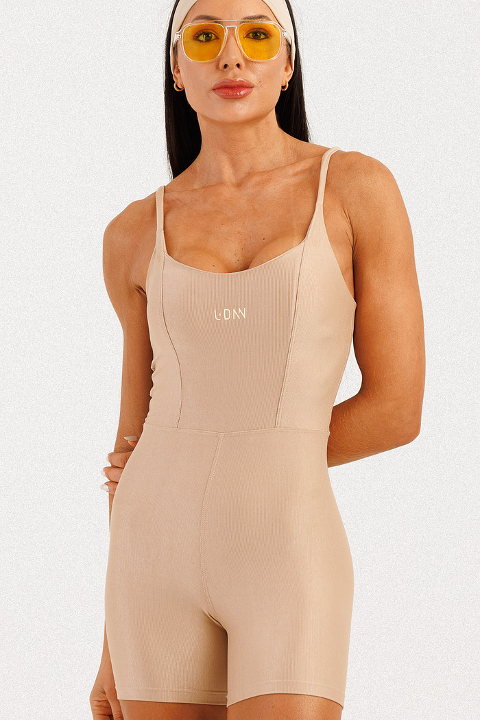 Macaquinho Canelado Nude