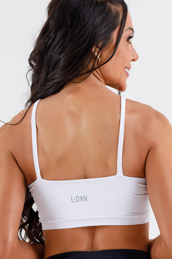 Top Ane Alça Fina Branco