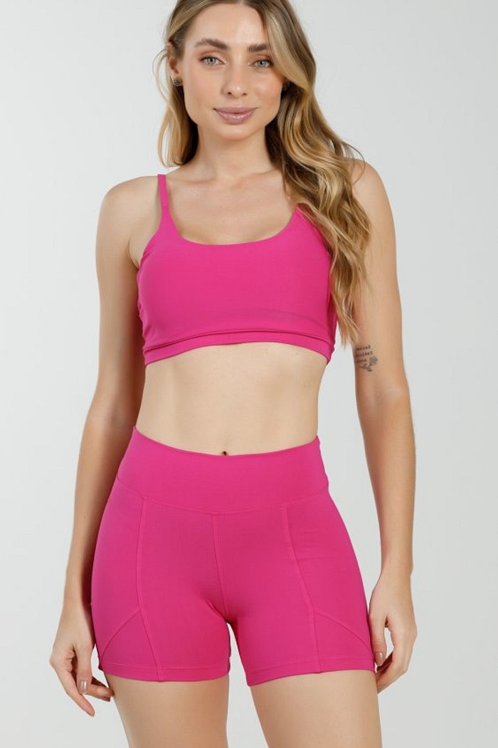 Conjunto Shorts Rosa Hot
