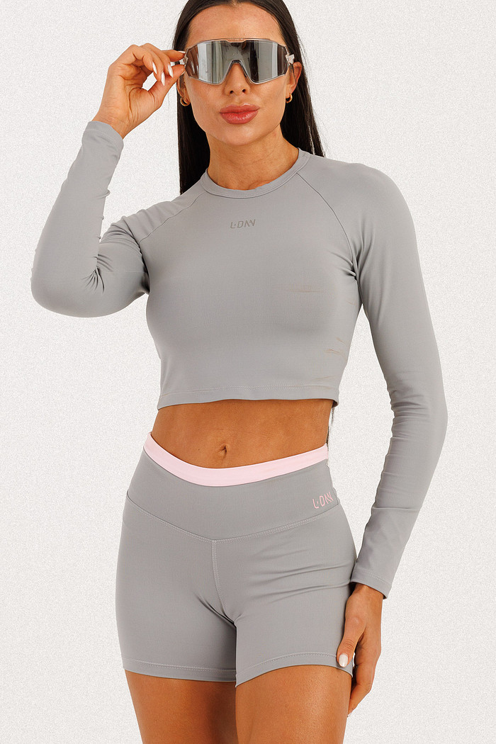 Blusa Manga Longa Prata