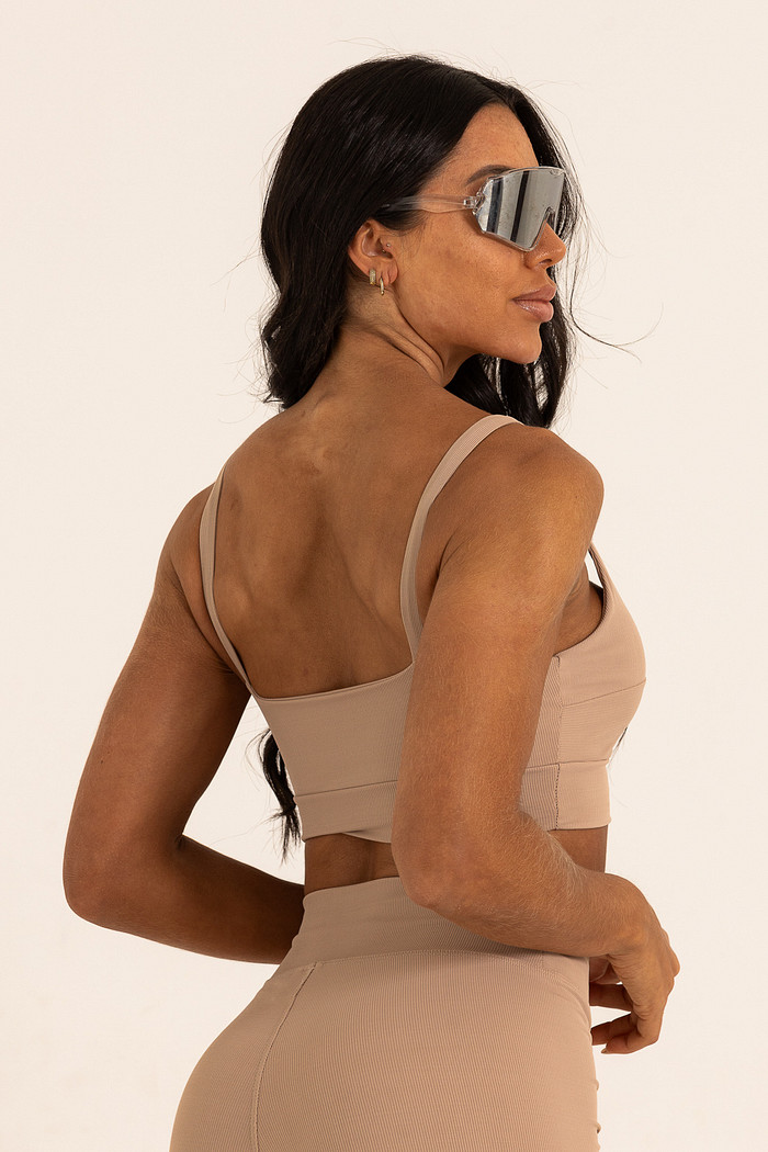 Top Matte Canelado Mocha Mousse