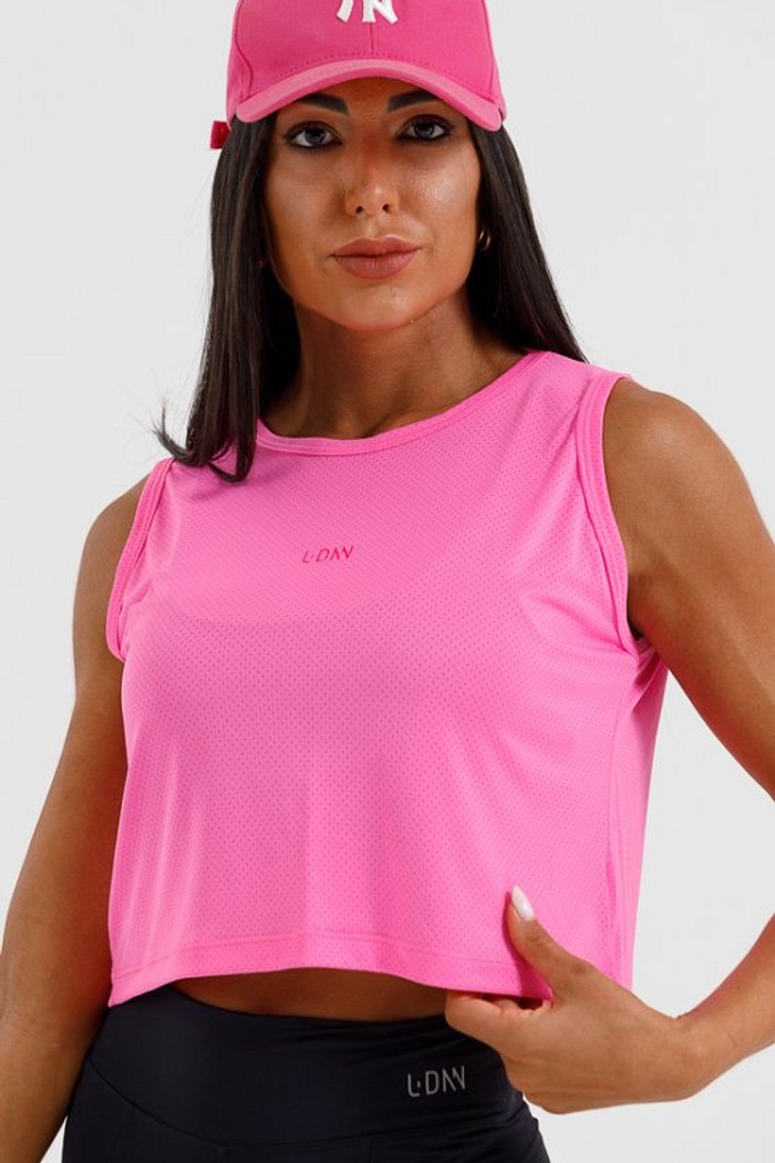Cropped Dryfit Rosa Chicletes