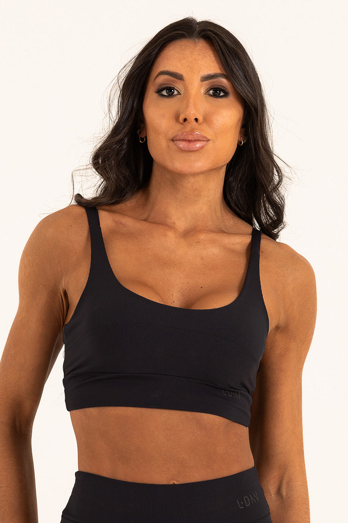 Top Matte Canelado Preto - PLB