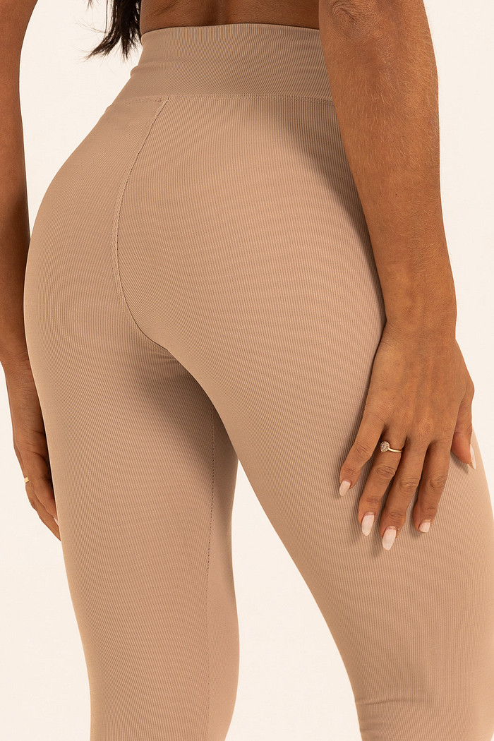 Legging Matte Canelado Mocha