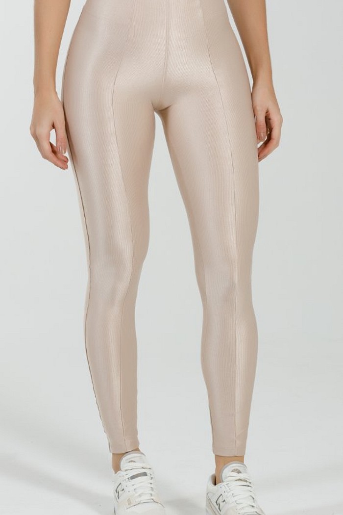 Legging Canelado Nude