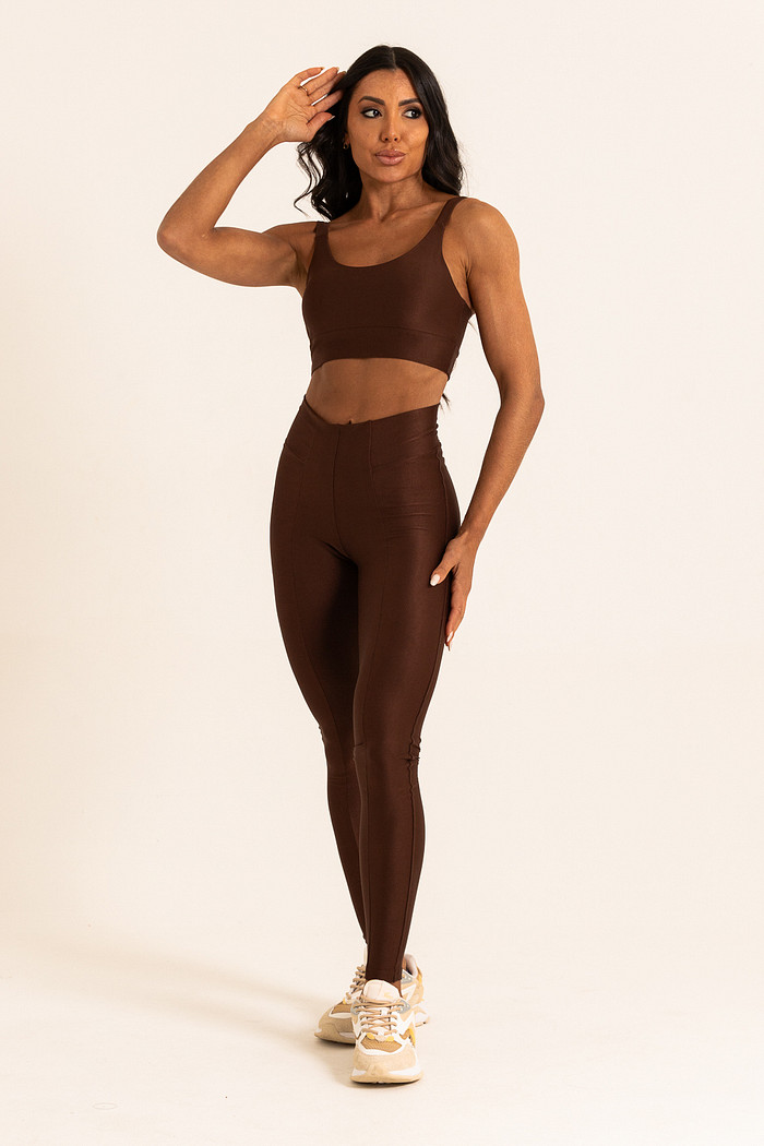 Conjunto Top + Legging Canelado Toffe