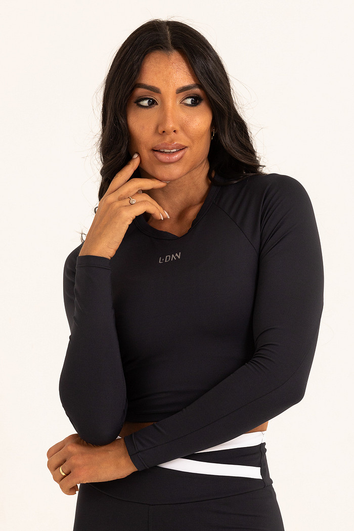 Blusa Manga Longa Preto