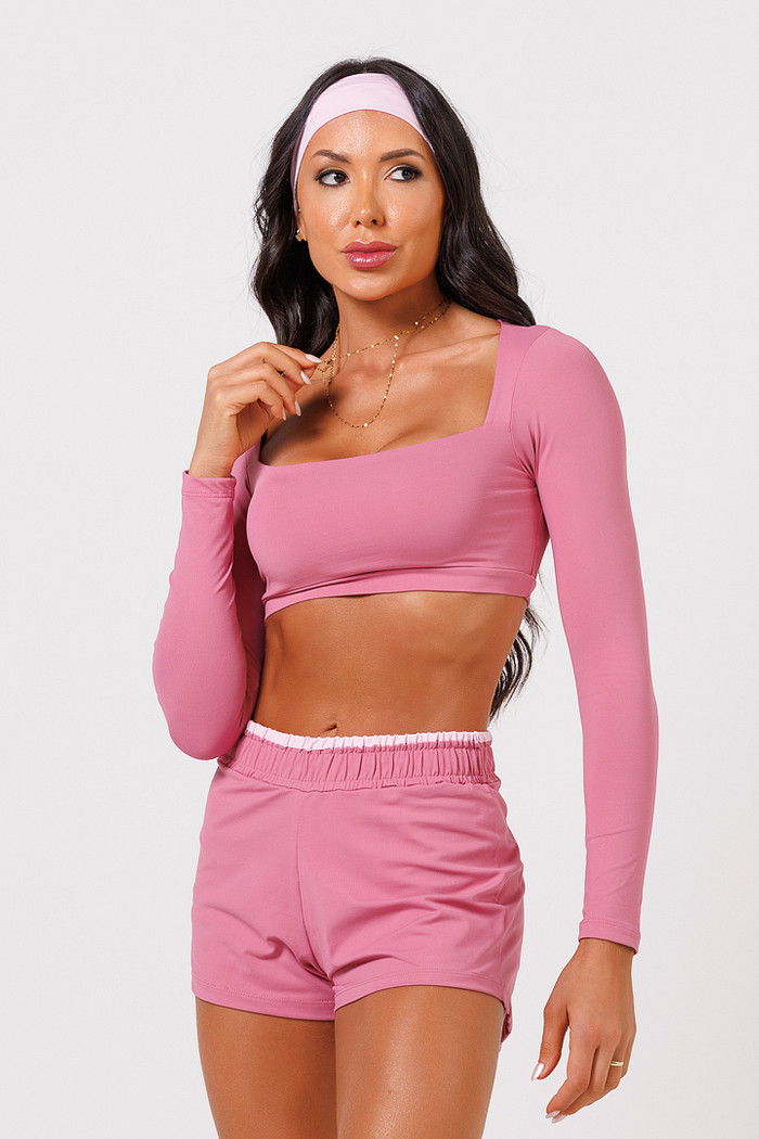 Conjunto Top + Shorts Duplo Bela Rosa (PRÉ VENDA - 05/05)