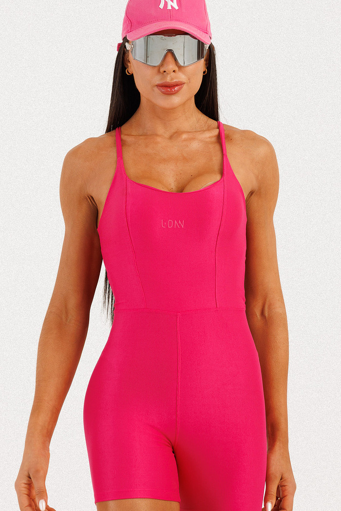 Macaquinho Canelado Rosa Ruby