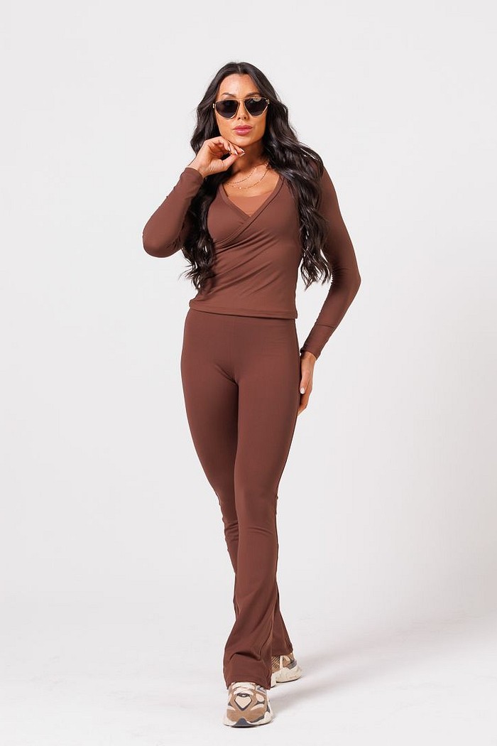 Conjunto Blusa + Legging Flare Toffe