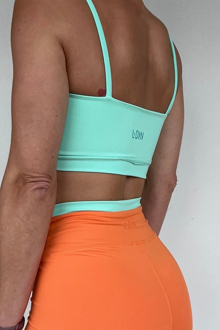 Top Ane Alça Fina Verde Matcha