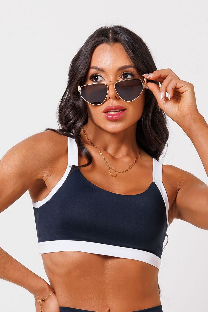 Top Maju Preto e Branco