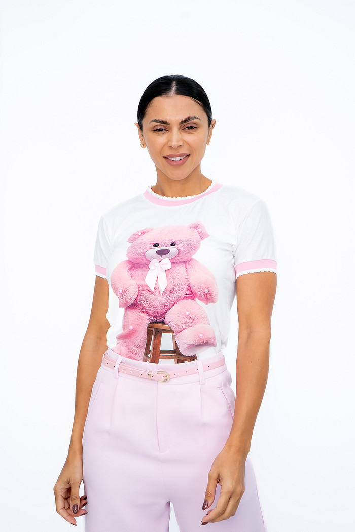 Tshirt Urso Rosa