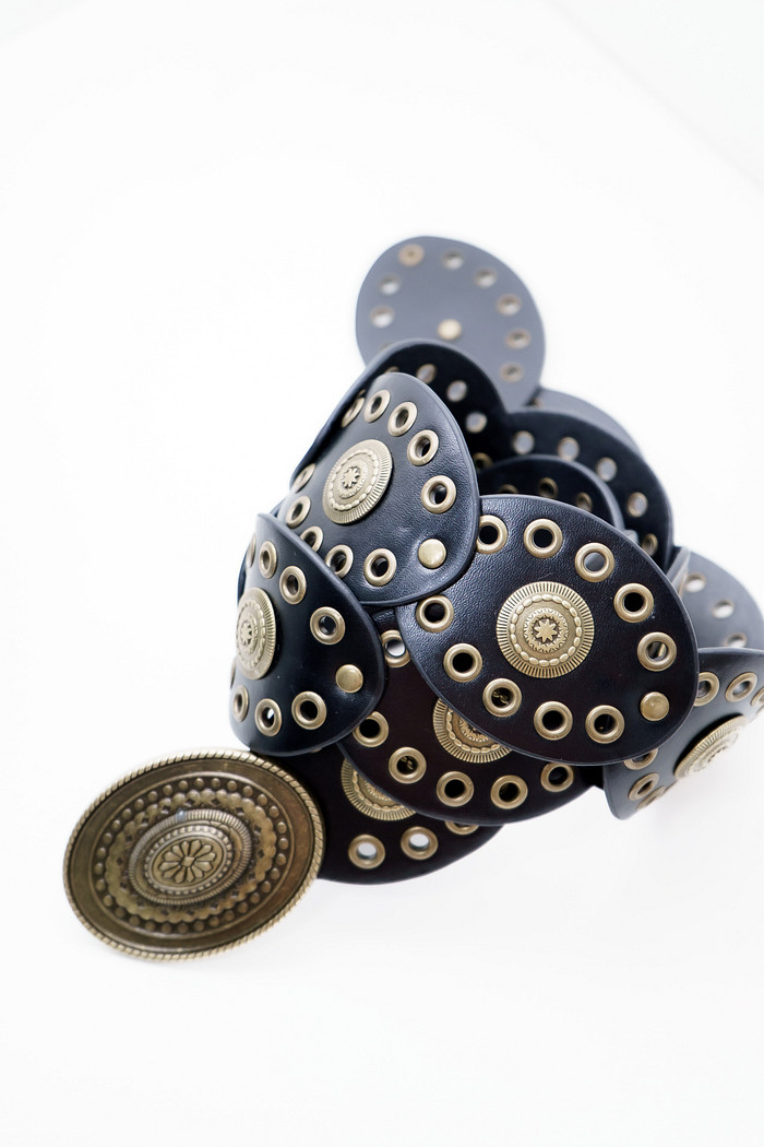 Cinto Redondo Médio Preto