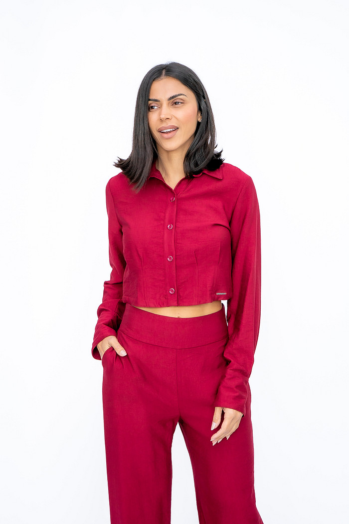 Camisa Cropped Rubi Bana Bana