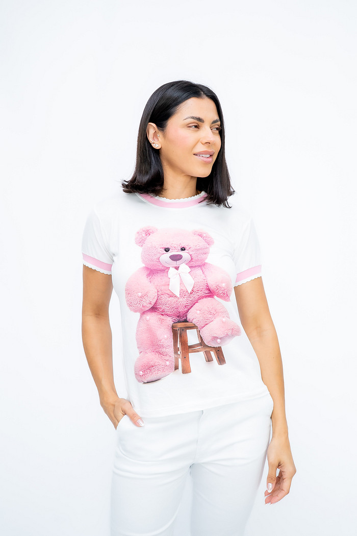 Tshirt Urso Rosa