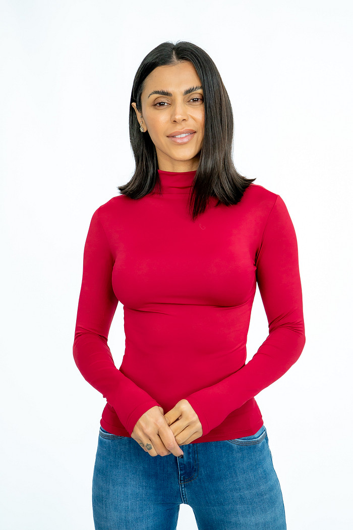 Blusa Manga Longa Suplex Marsala