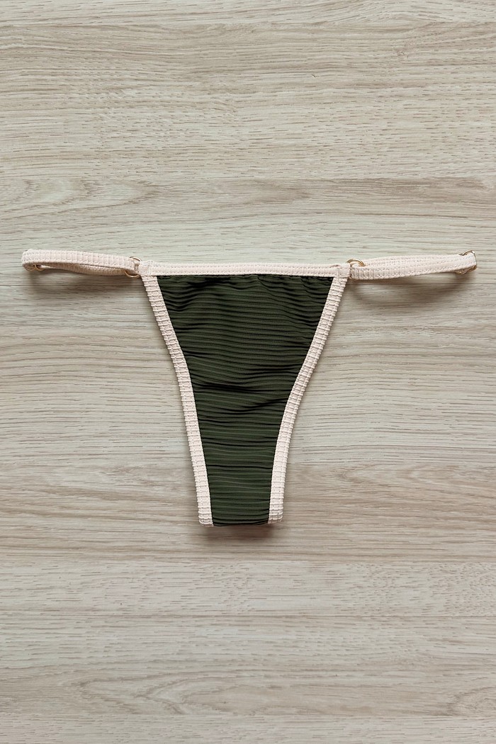 CALCINHA DE BIQUÍNI AJUSTÁVEL SUZY MILITAR+OFF