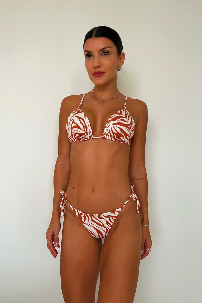 CALCINHA BASIC ZEBRA COBRE