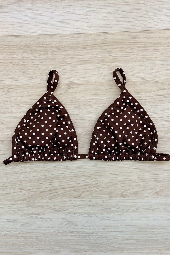 TOP DE BIQUÍNI CORTININHA SIMPLE POÁ AMALFI