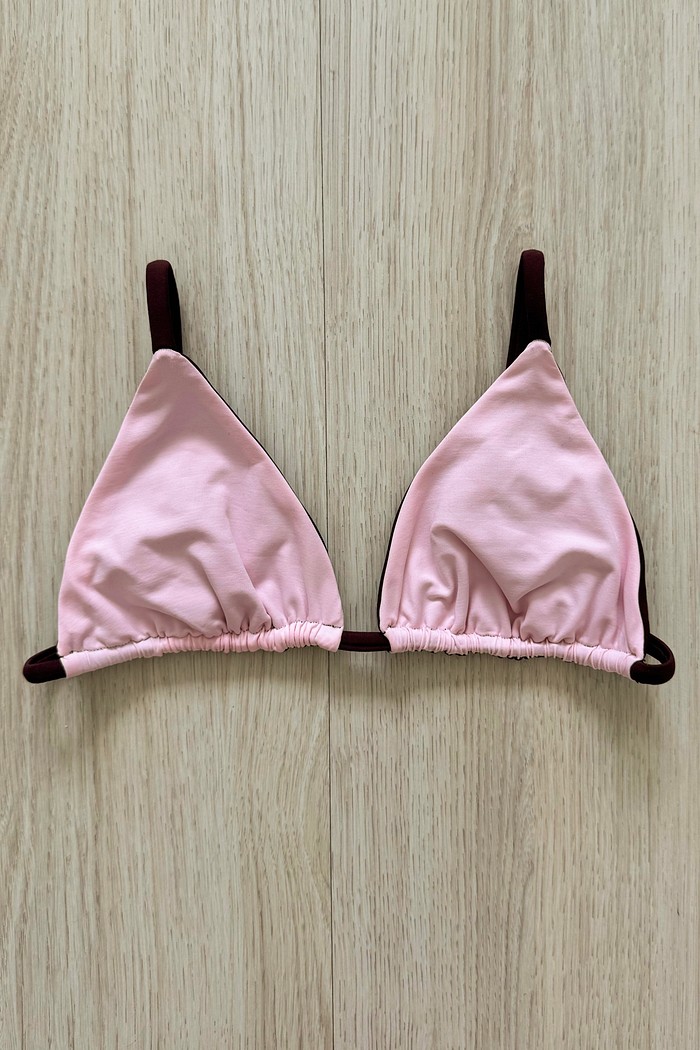 TOP DE BIQUÍNI CORTININHA DUPLA FACE LOLA BLOSSOM+FONDUE